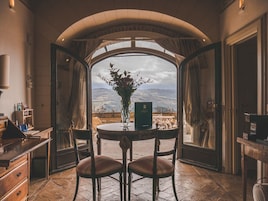 Suite Terrace (UNESCO view) | Living area | 50-inch LCD TV with digital channels, TV