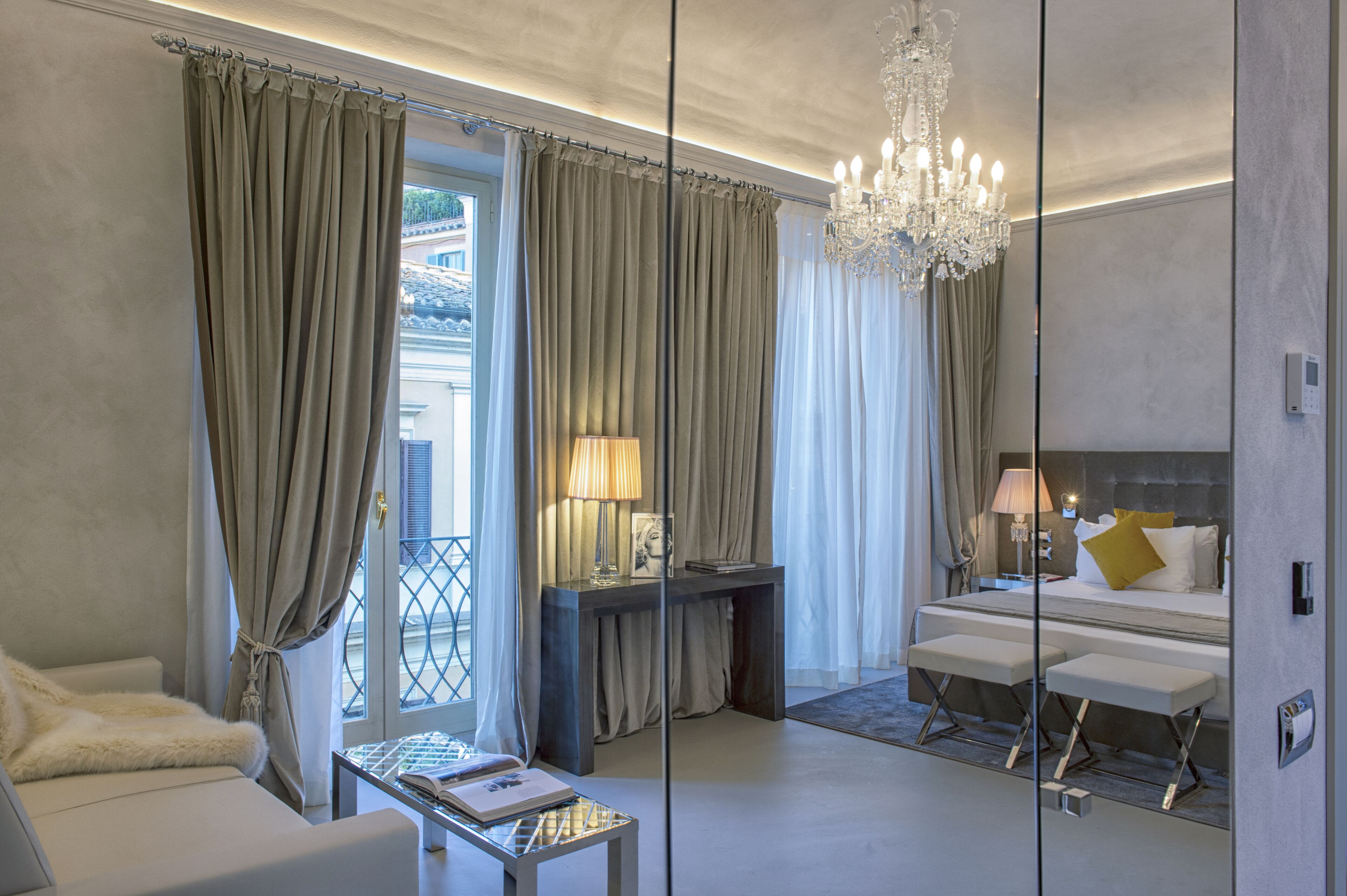 deluxe room | living area | 23-inch led tv with satellite channels, tv