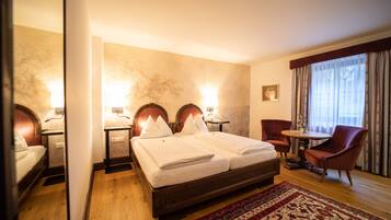 Kahden hengen standard-huone | 1 makuuhuone, allergiatestatut vuodevaatteet, minibaari