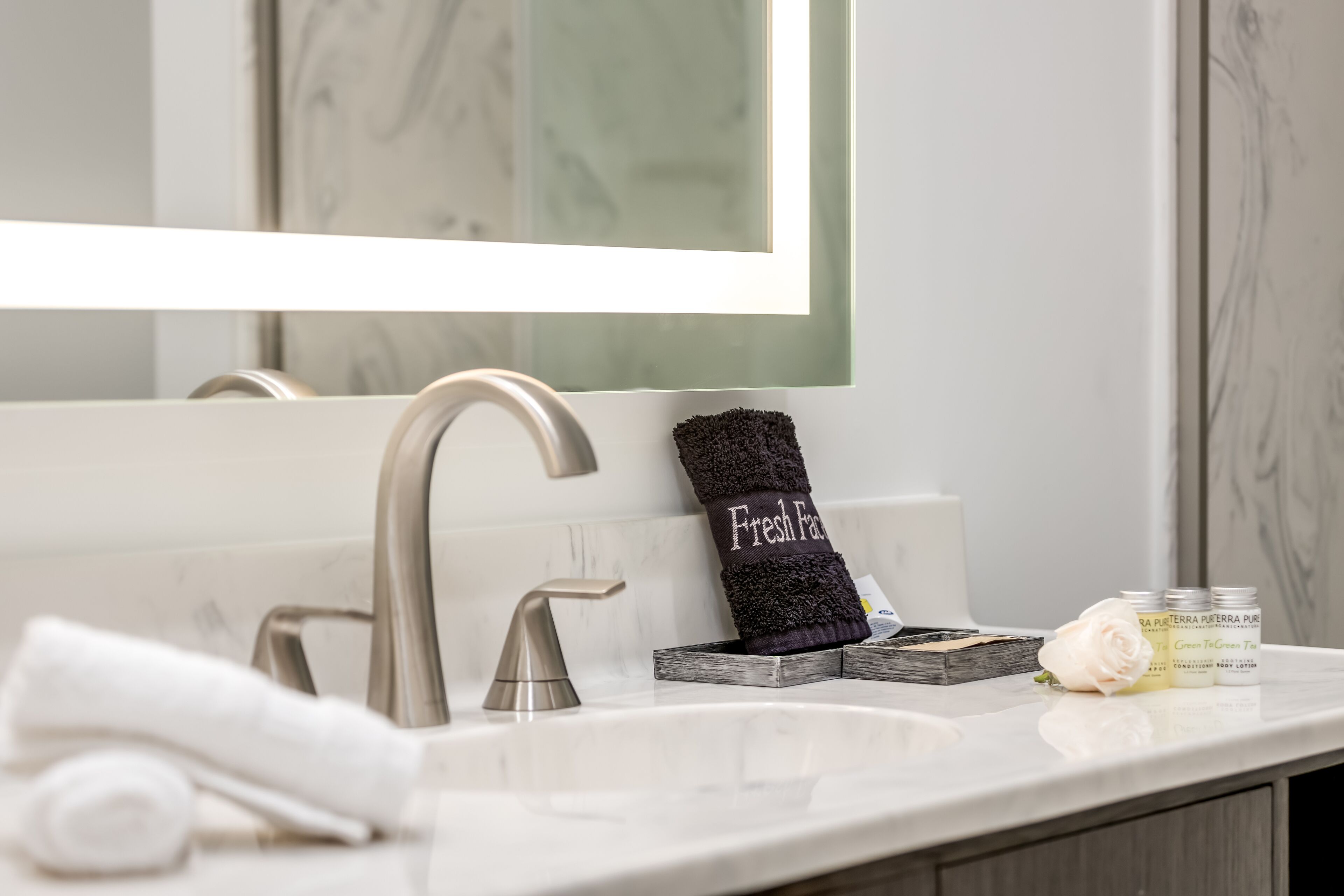 deluxe room, 2 queen beds | bathroom | shower, free toiletries, hair dryer, bathrobes