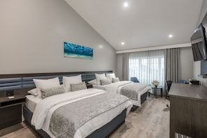 Deluxe Room, 2 Queen Beds | Premium bedding, down comforters, in-room safe, desk