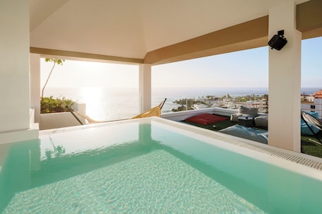 Blick von der Unterkunft. Sholeo Lodges Los Gigantes