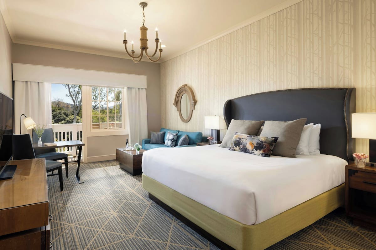 Room, 1 King Bed with Sofa bed, River View | Premium bedding, down comforters, pillowtop beds, in-room safe