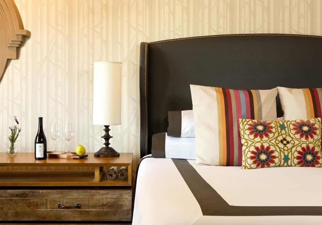 Premium bedding, down comforters, pillowtop beds, in-room safe