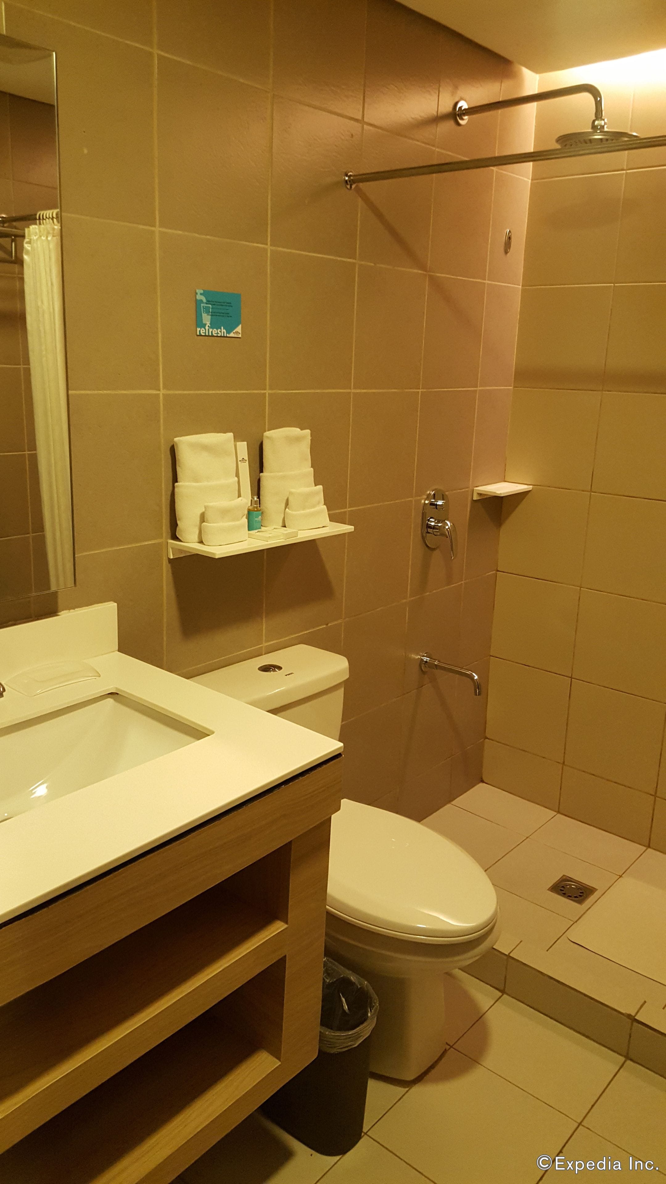 free toiletries, hair dryer, towels, soap