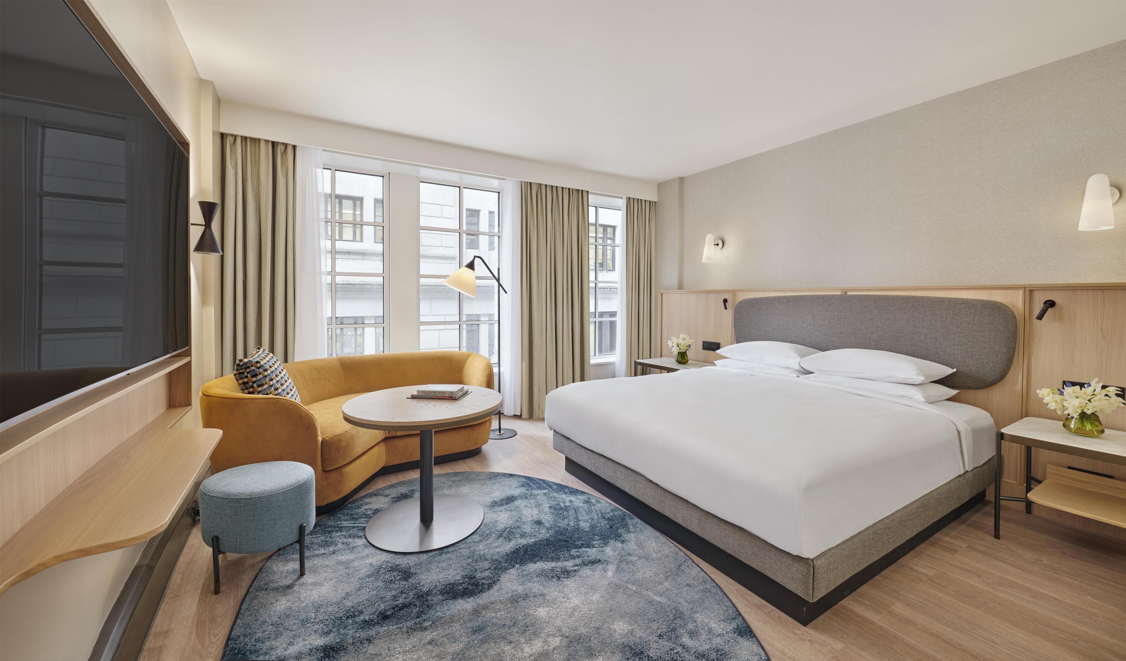 Premium bedding, minibar, in-room safe, laptop workspace