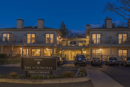Front of property - evening/night