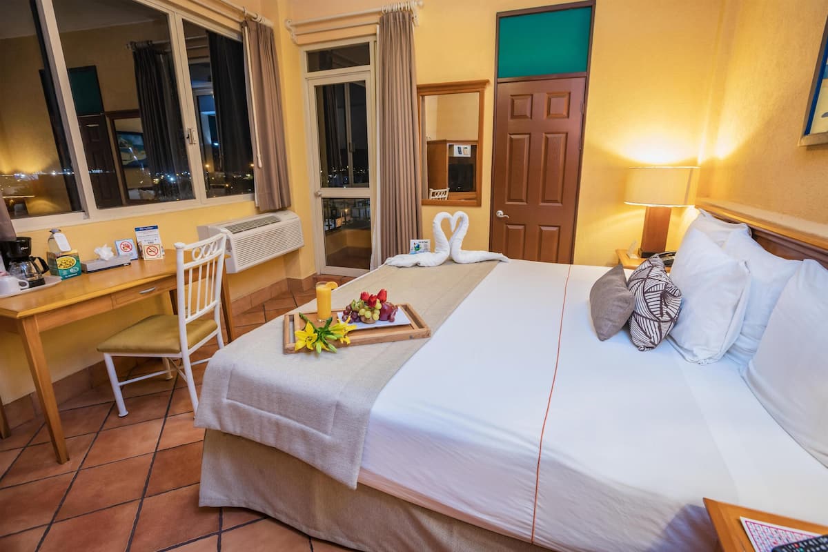 In-room safe, desk, laptop workspace, blackout drapes