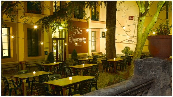 Blick von der Unterkunft