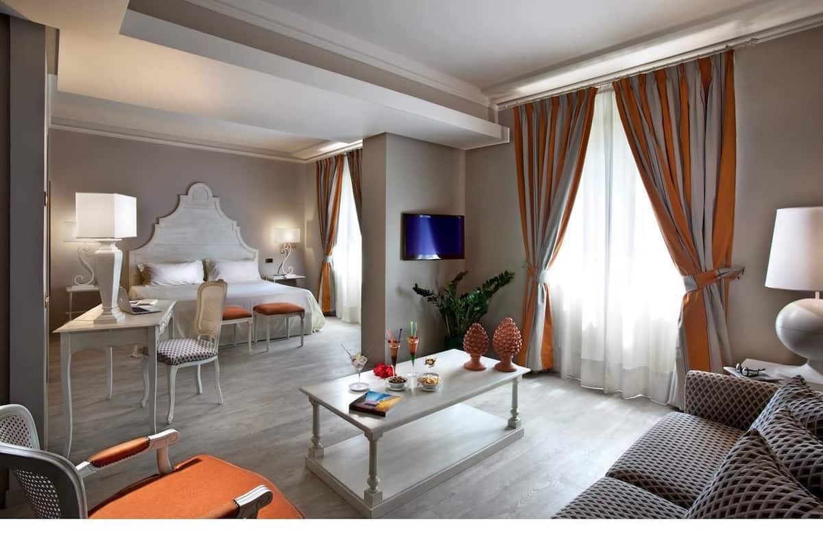 42-inch flat-screen tv with satellite channels, tv, pay films