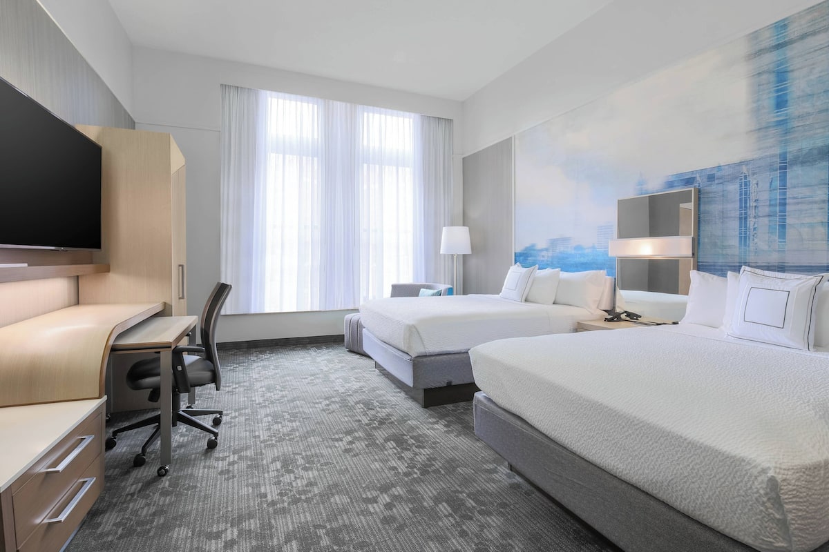 Premium bedding, pillowtop beds, in-room safe, desk