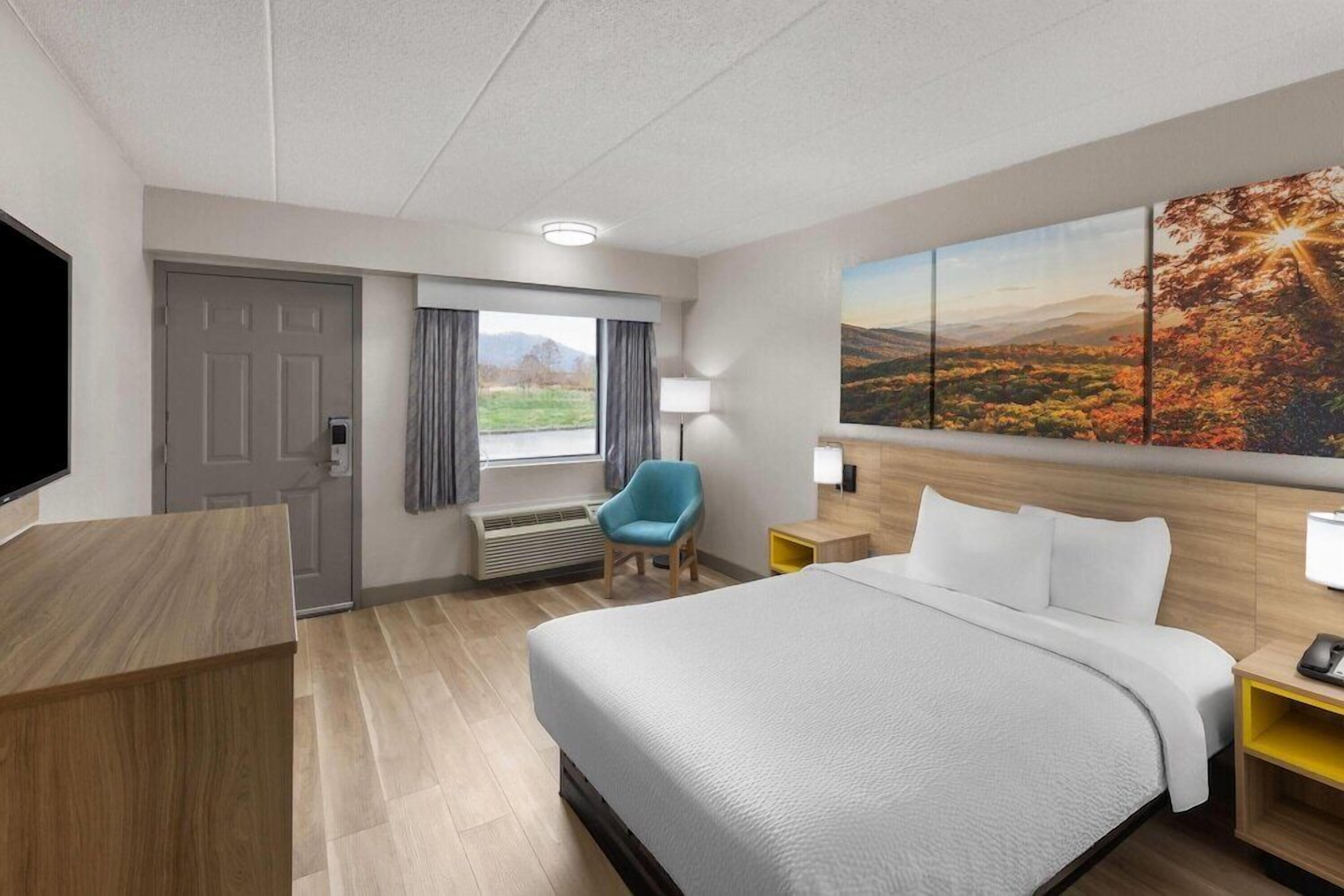 Premium bedding, desk, free WiFi, bed sheets