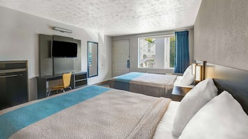 Blackout drapes, iron/ironing board, free WiFi, bed sheets