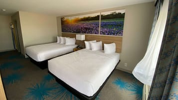 Desk, free WiFi, bed sheets