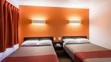 Individually decorated, individually furnished, desk, blackout drapes