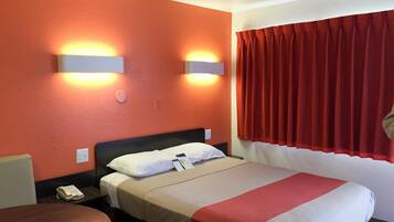 Individually decorated, individually furnished, desk, blackout curtains