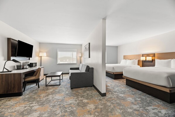 Suite, Multiple Beds, Non Smoking (Upgrade) | Premium bedding, pillowtop beds, desk, laptop workspace - The Ellsworth Hotel, an Ascend Collection Hotel (Williams)