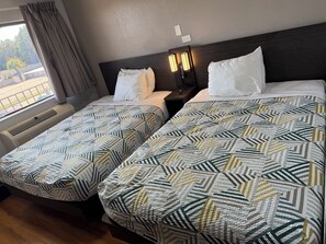 Standard Room, 2 Double Beds, Non Smoking | Free WiFi, bed sheets