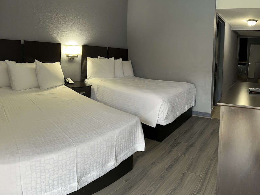 Desk, blackout drapes, iron/ironing board, free WiFi