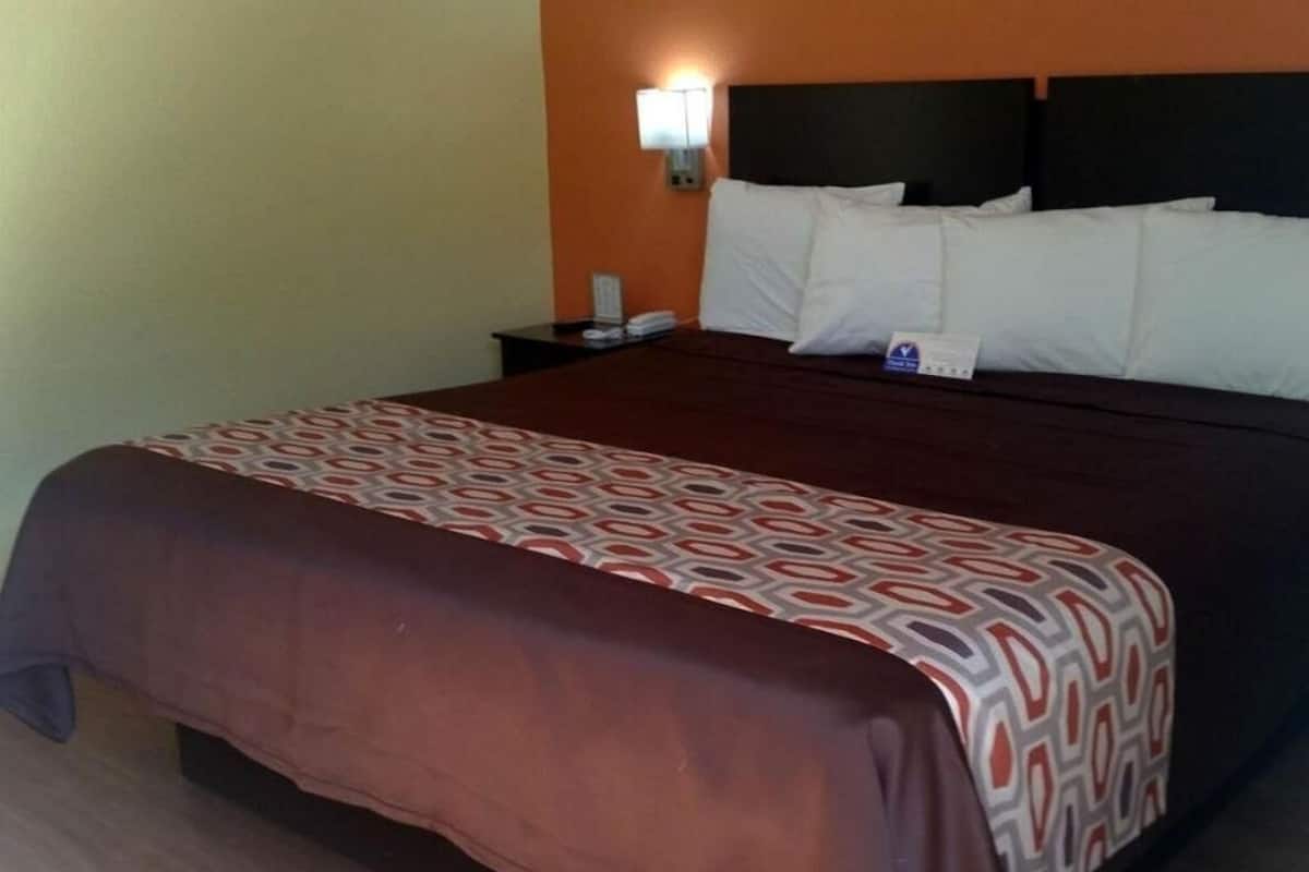 Desk, blackout curtains, iron/ironing board, free WiFi