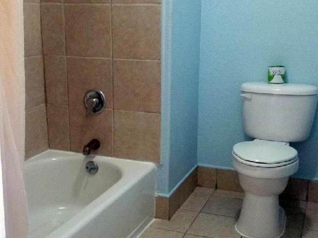 Bathroom | Combined shower/bathtub, free toiletries, hair dryer, towels