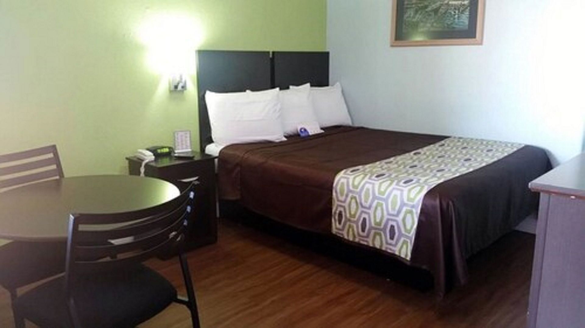 Desk, blackout curtains, iron/ironing board, free WiFi