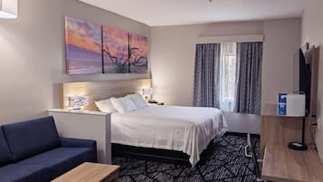 Suite estudio, 1 cama King size, para no fumadores | Sábanas italianas Frette, ropa de cama de alta calidad y edredón