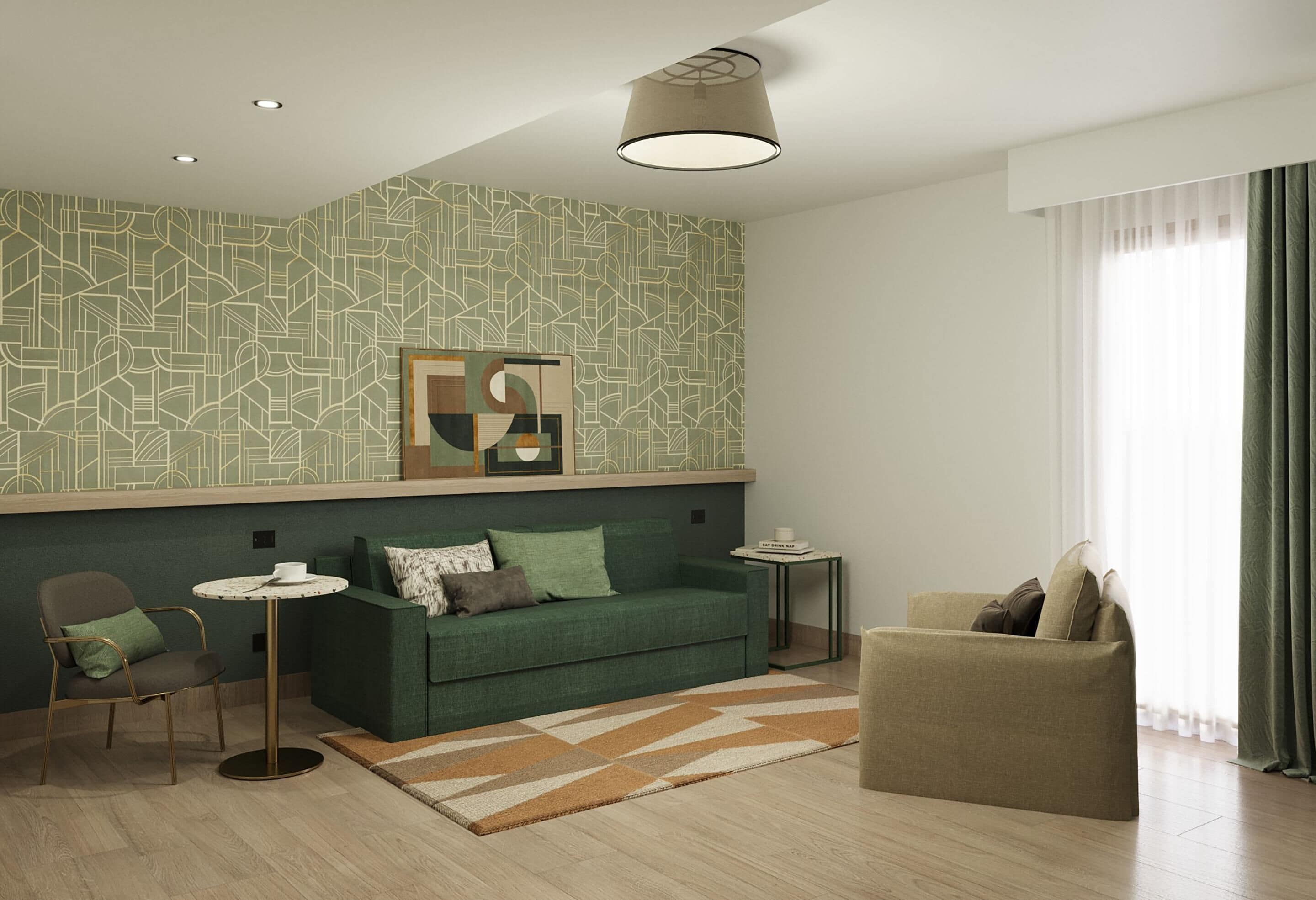 family room, 1 king bed, non smoking (with sofabed) | 1 bedroom, down duvets, minibar, in-room safe