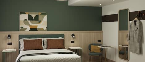 Down duvets, minibar, in-room safe, desk