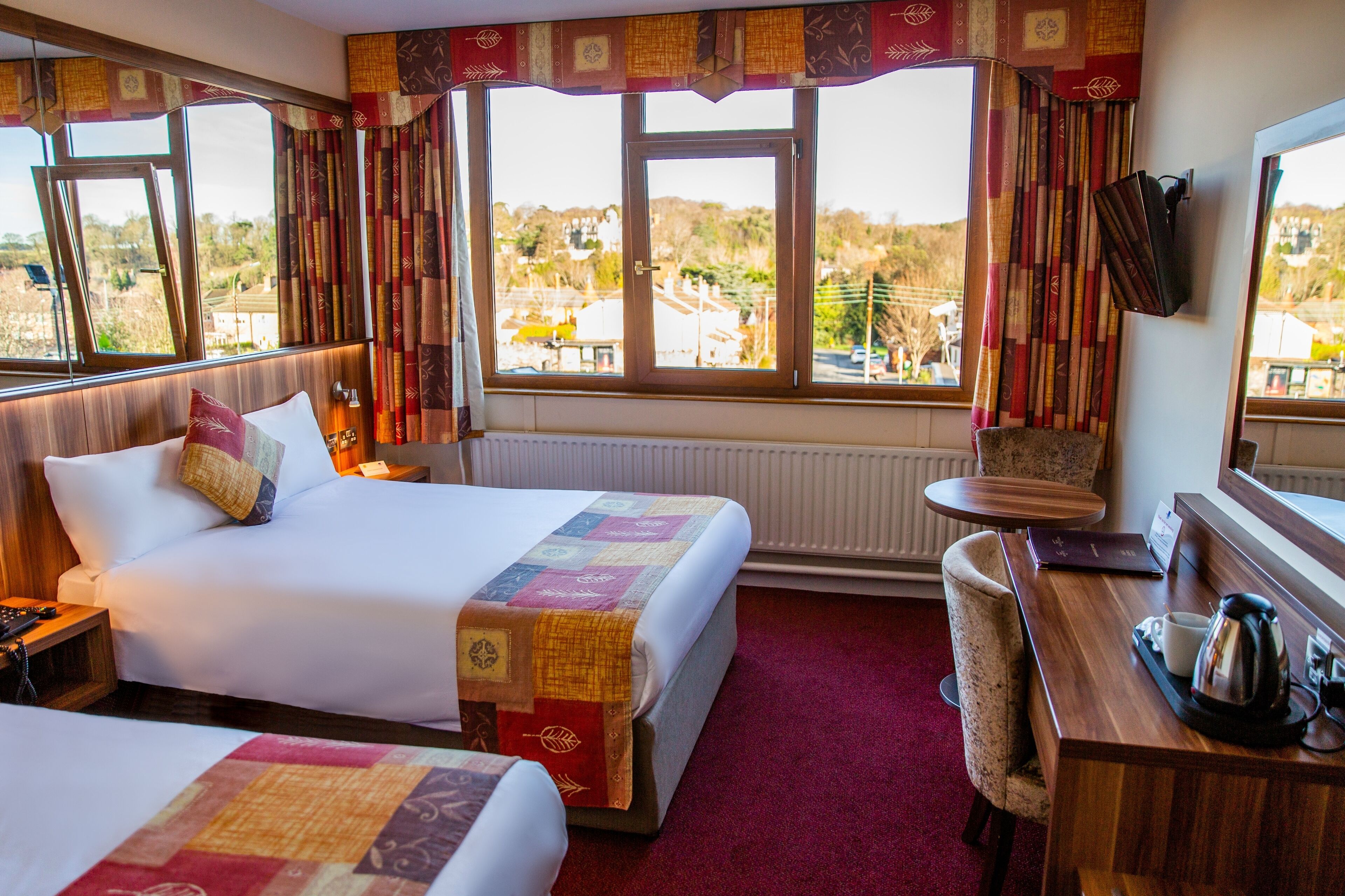 standard triple room | desk, laptop workspace, blackout curtains, iron/ironing board