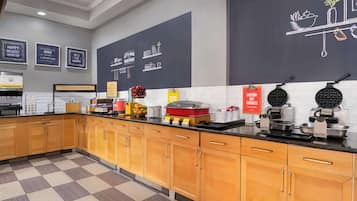 Free daily buffet breakfast