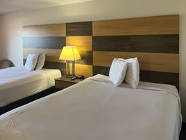 Desk, free WiFi, bed sheets