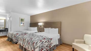 Hochwertige Bettwaren, Betten mit Memory-Foam-Matratzen, Schreibtisch