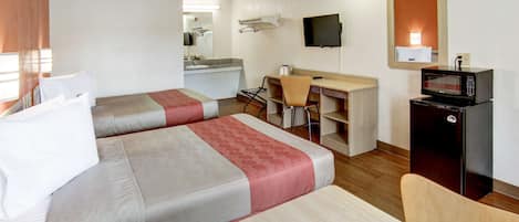 Free WiFi, bed sheets, alarm clocks