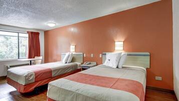 Free WiFi, bed sheets, alarm clocks