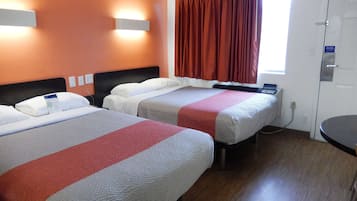 Free WiFi, bed sheets, alarm clocks