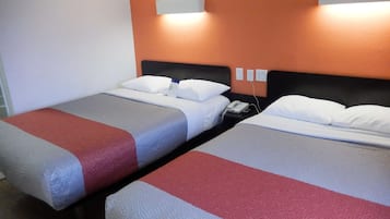 Free WiFi, bed sheets, alarm clocks