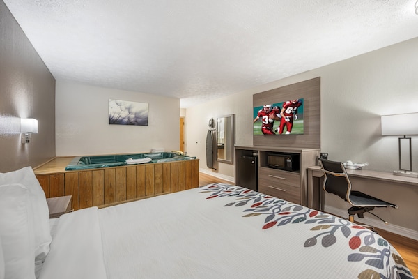 Chambre Supérieure, 1 grand lit, non-fumeur, bain à remous