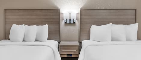 Superior Room, 2 Queen Beds, Accessible, Non Smoking | Desk, laptop workspace, iron/ironing board, free WiFi