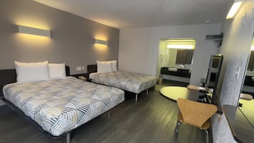 Standard Room, 2 Queen Beds, Smoking | Free WiFi, bed sheets