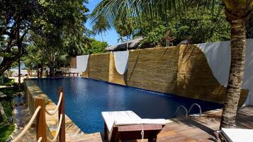 2 outdoor pools, open 9:00 AM to 9:00 PM, sun loungers