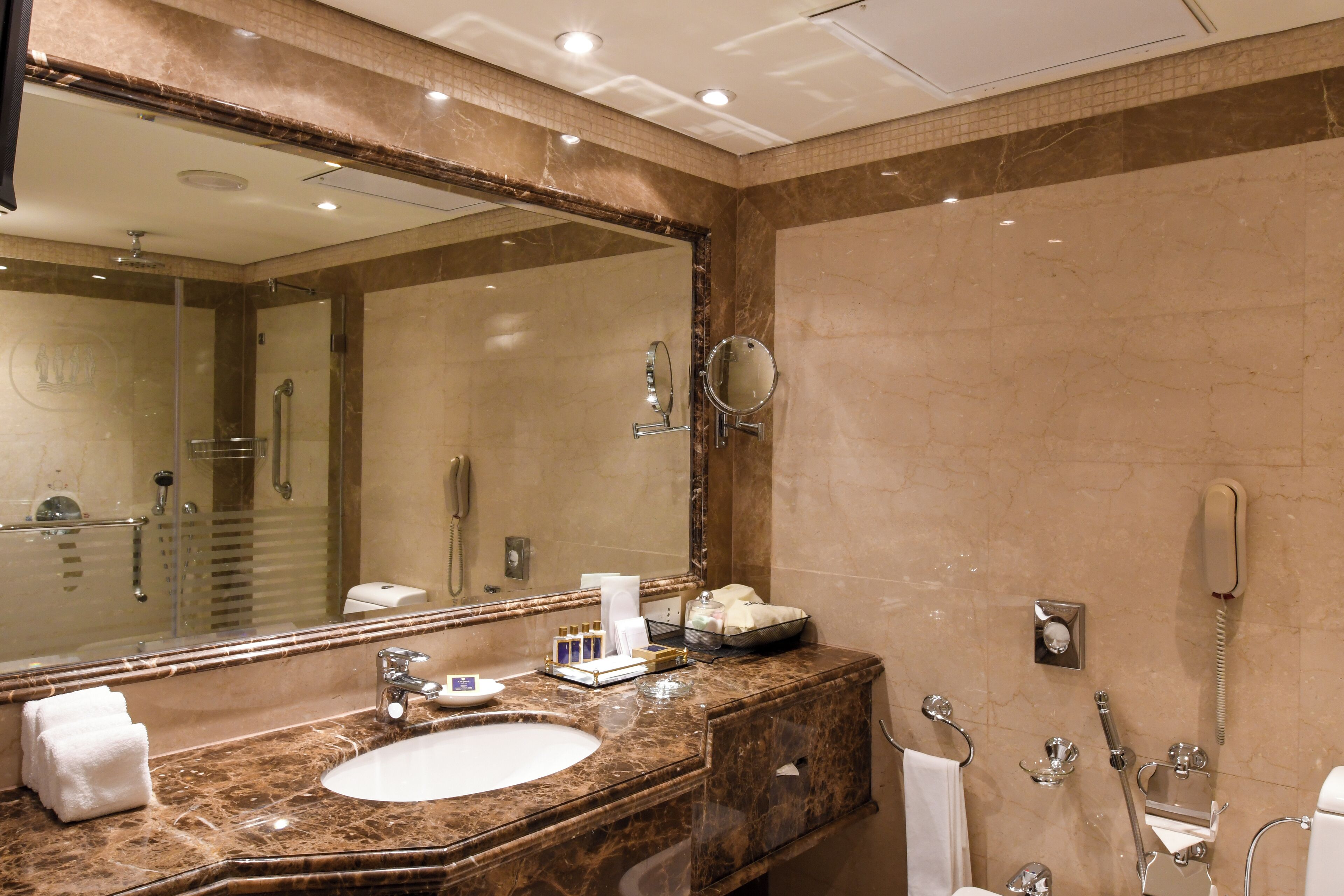 free toiletries, hair dryer, bathrobes, slippers