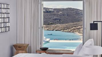 Suite Executive, piscina privata (Grand) | Biancheria da letto di alta qualità, materassi a doppio strato, minibar