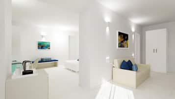 Family Room Superior | Caja de seguridad en la habitación, escritorio y wifi gratis