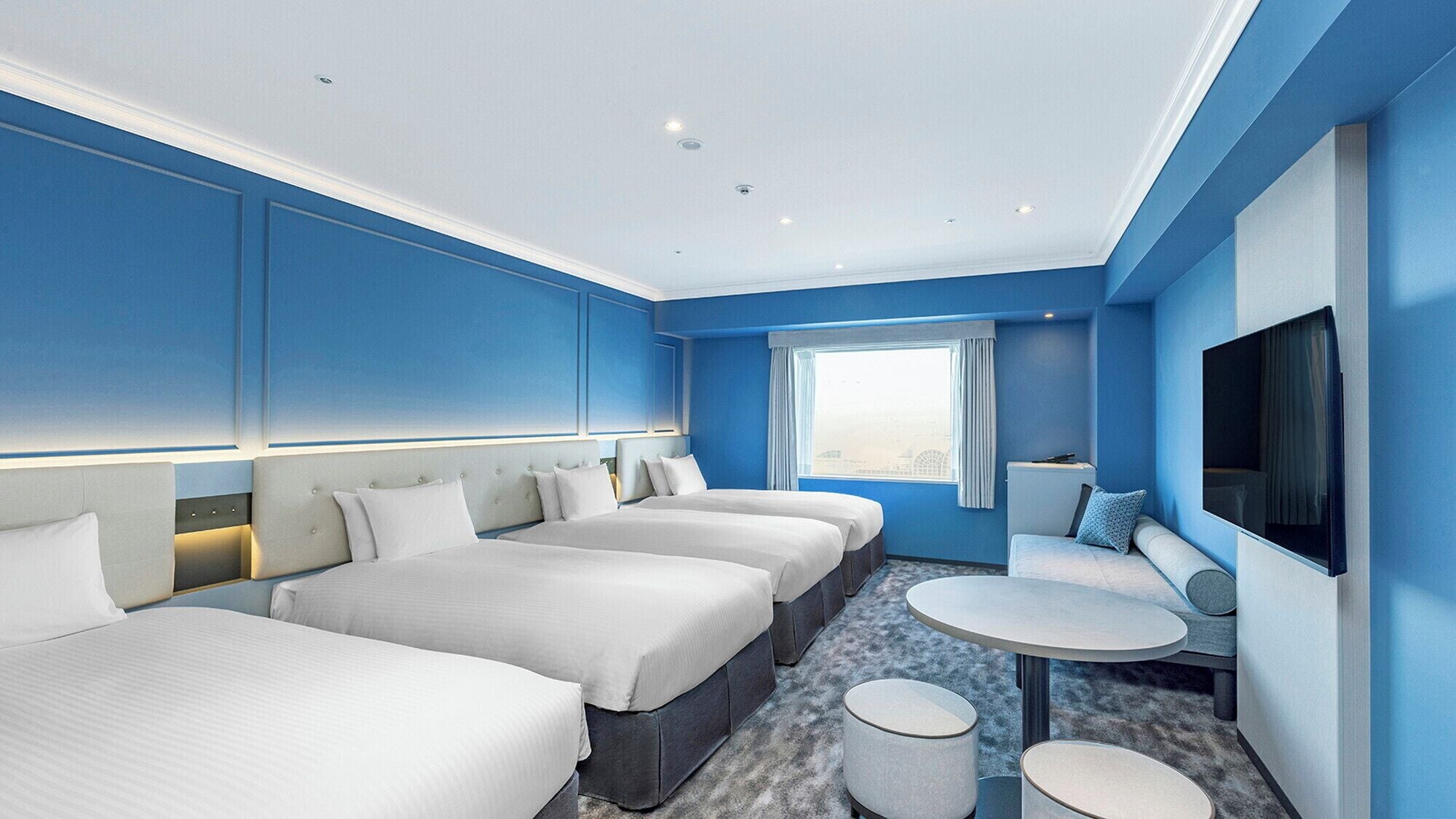 Down comforters, blackout drapes, iron/ironing board, free WiFi