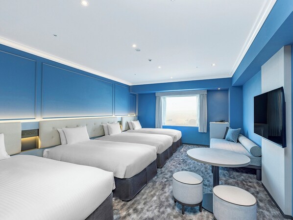 Down duvets, blackout curtains, iron/ironing board, free WiFi