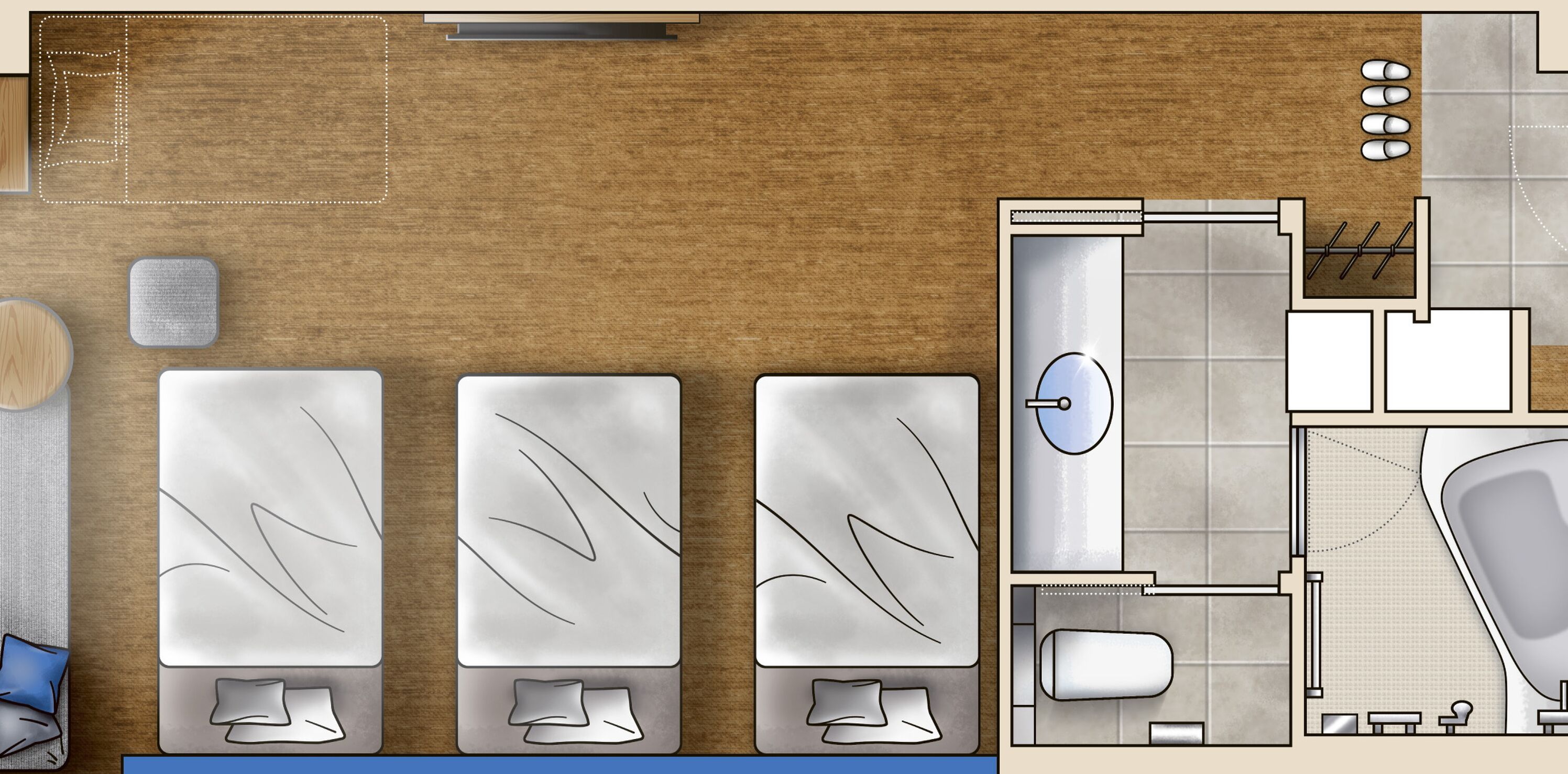 1 bedroom, blackout curtains, iron/ironing board, free wifi