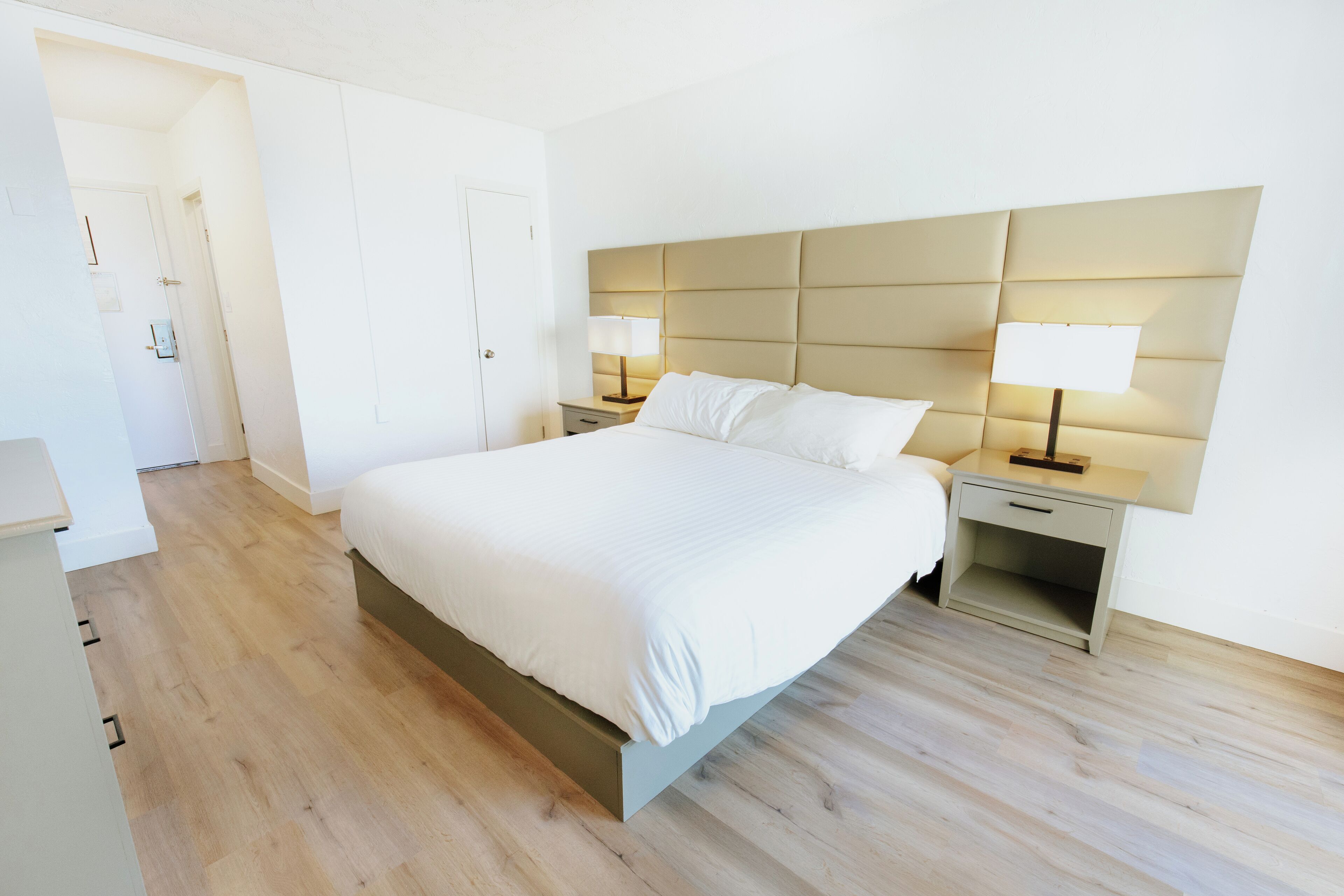 Premium bedding, pillowtop beds, blackout drapes, iron/ironing board