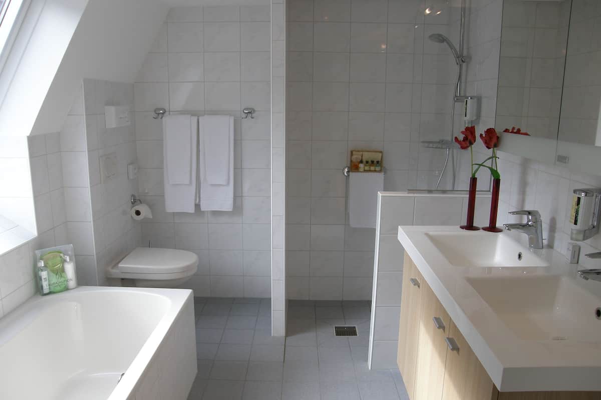 double room, bathtub | bathroom | free toiletries, hair dryer, towels