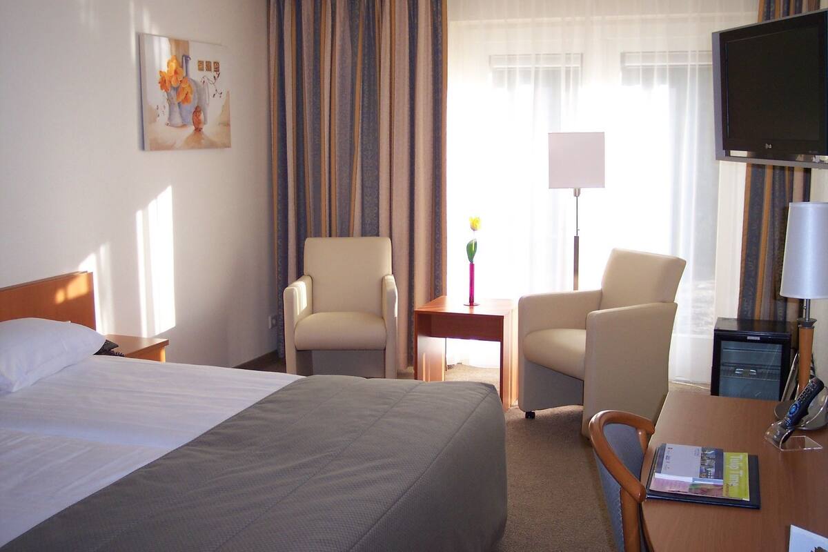 double room, terrace | 1 bedroom, in-room safe, desk, iron/ironing board